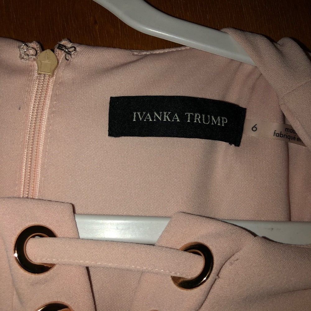 𝅺Ivanka Trump dress Light Pink Sleeveless Size 6 - Picture 3 of 4